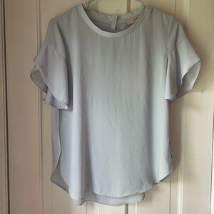 Loft pale blue flowy top, XS